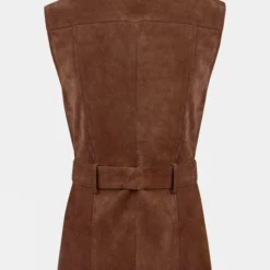 Troy London Womens Belted Suede Jacket 8 Troy London Womens Belted Suede Jacket -Dappervo Sales a44145766161c