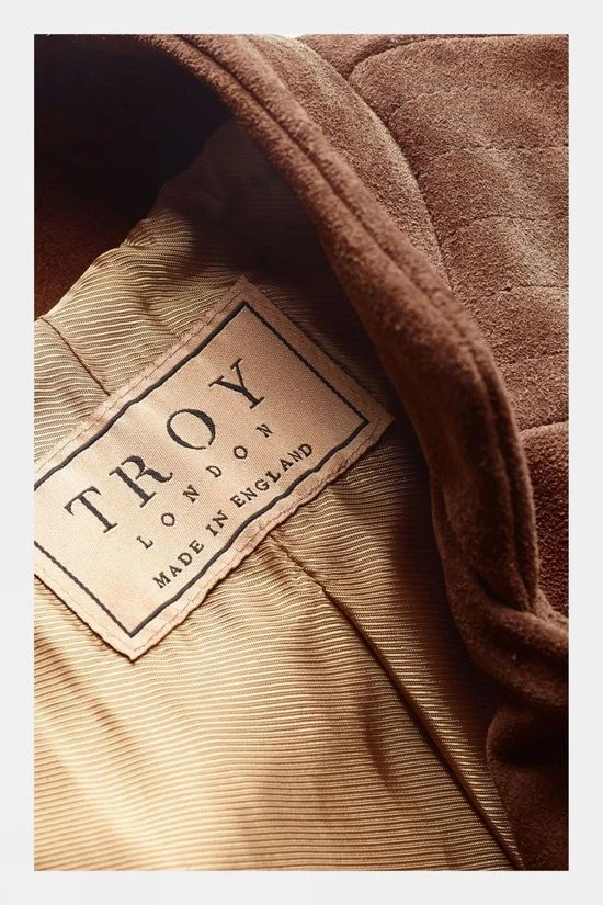 Troy London Womens Belted Suede Jacket 4 Troy London Womens Belted Suede Jacket - Image 4