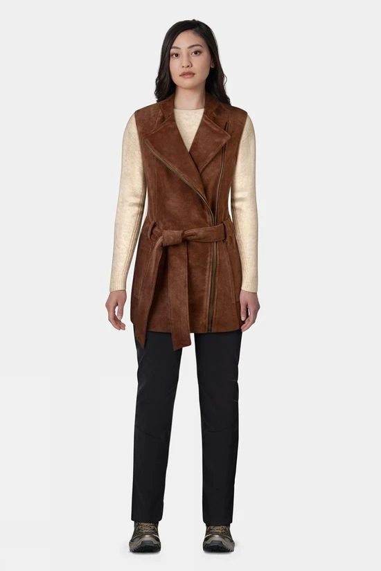 Troy London Womens Belted Suede Jacket 6 Troy London Womens Belted Suede Jacket - Image 6