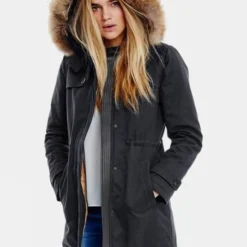 Troy London Womens Faux Fur Parka Jacket -Dappervo Sales a44145777070h