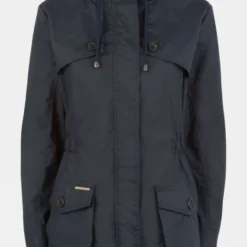 Troy London Womens Pop Wax Parka Jacket