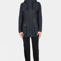 Troy London Womens Pop Wax Parka Jacket -Dappervo Sales a4414578 4444 v