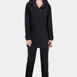 Troy London Womens Shell Parka Jacket -Dappervo Sales b11acb0198 4444 u