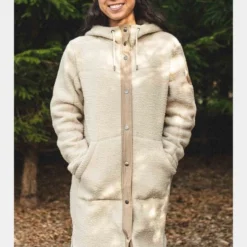 Passenger Womens Campbell Hooded Sherpa Jacket -Dappervo Sales b11aje0076 1111 d