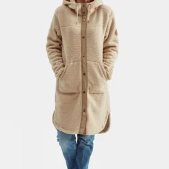 Passenger Womens Campbell Hooded Sherpa Jacket -Dappervo Sales b11aje0076 1111 s