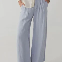 Maison Hotel Womens Marisa Linen Trousers -Dappervo Sales b11ceh0480 4242 i