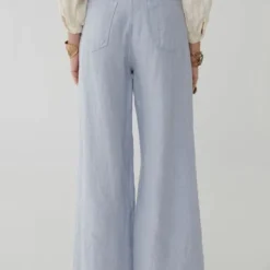 Maison Hotel Womens Marisa Linen Trousers -Dappervo Sales b11ceh0480 4242 k