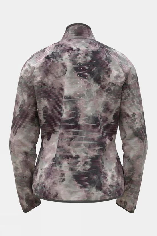Odlo Womens Essential Light Print Running Jacket 2 Odlo Womens Essential Light Print Running Jacket - Image 2